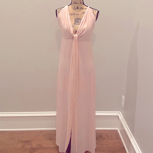 VENUS Dresses & Skirts - Venus Pale Pink Cross Strap Maxi Dress 14